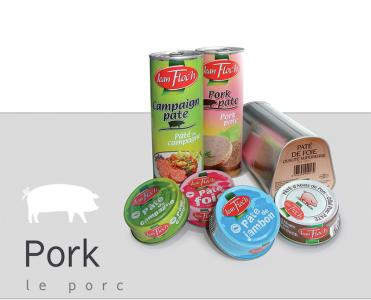A l'international - Produits élaborés Porc